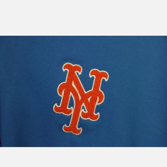 LEVELWEAR NY Mets Quarter Zip Up Lightweight MLB Jacket TOP Size M Blue NEW NWT - Picture 5 of 7